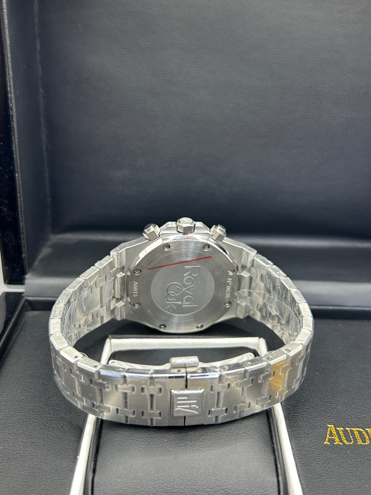 Montre chronographe en acier inoxydable à cadran vert