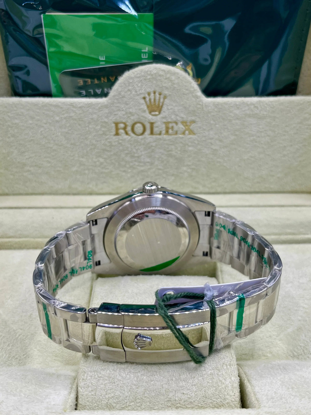 Montre Classique en Acier à Cadran Bleu