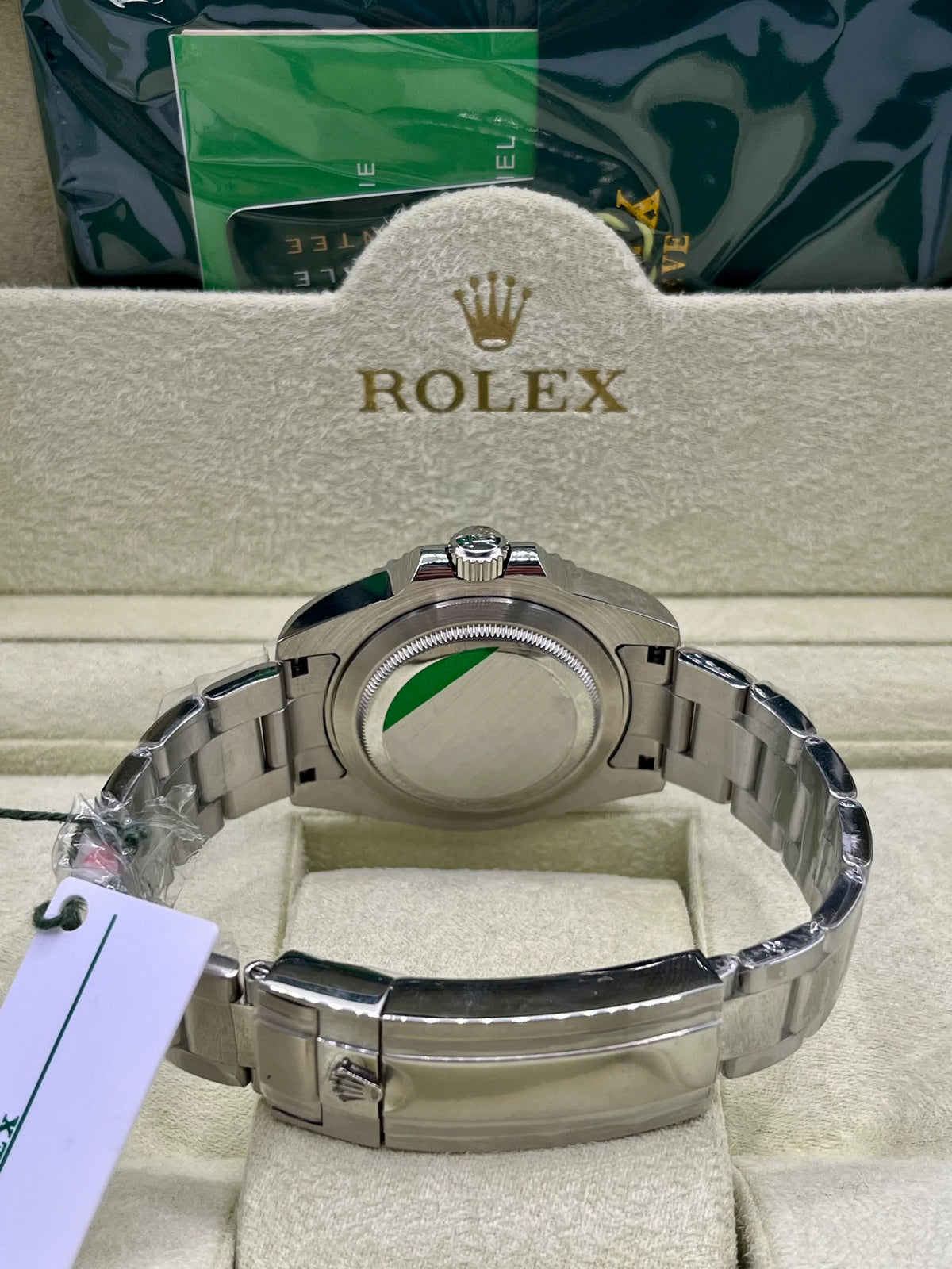 Montre Submariner à lunette bleue en acier inoxydable