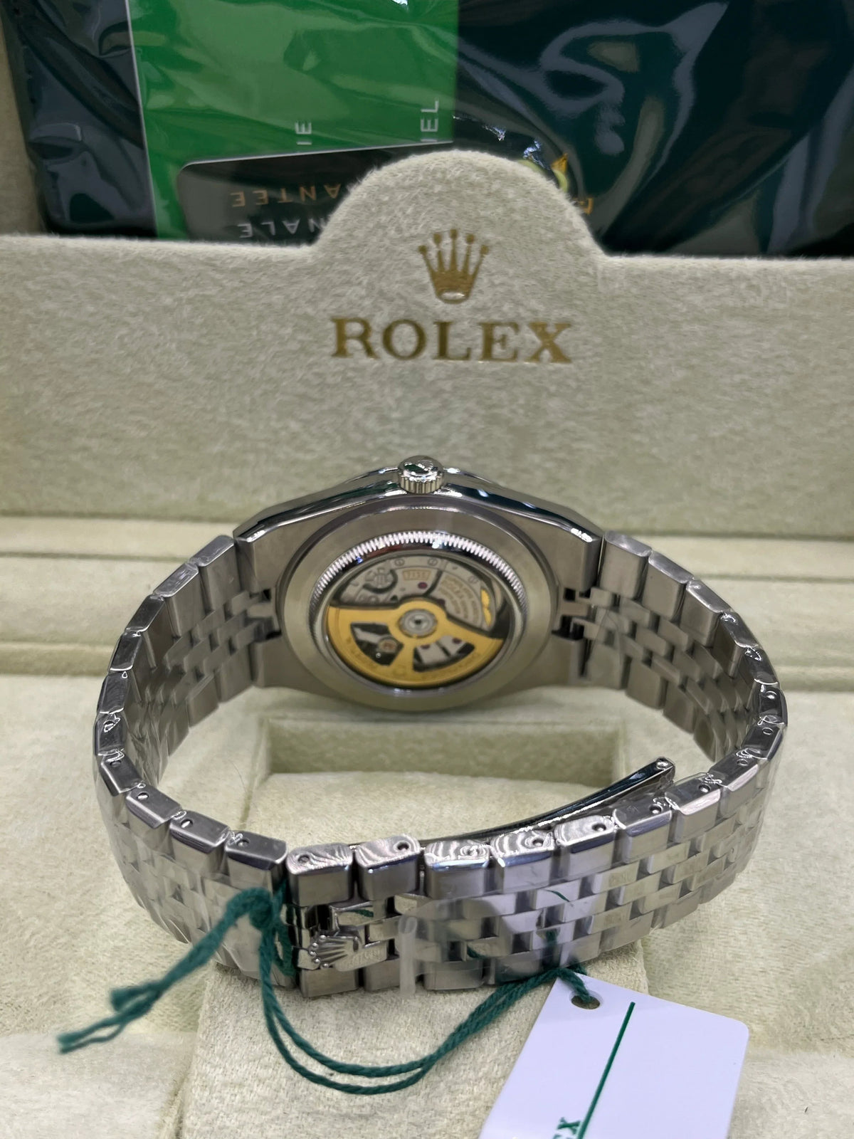 Montre en acier inoxydable à cadran bleu