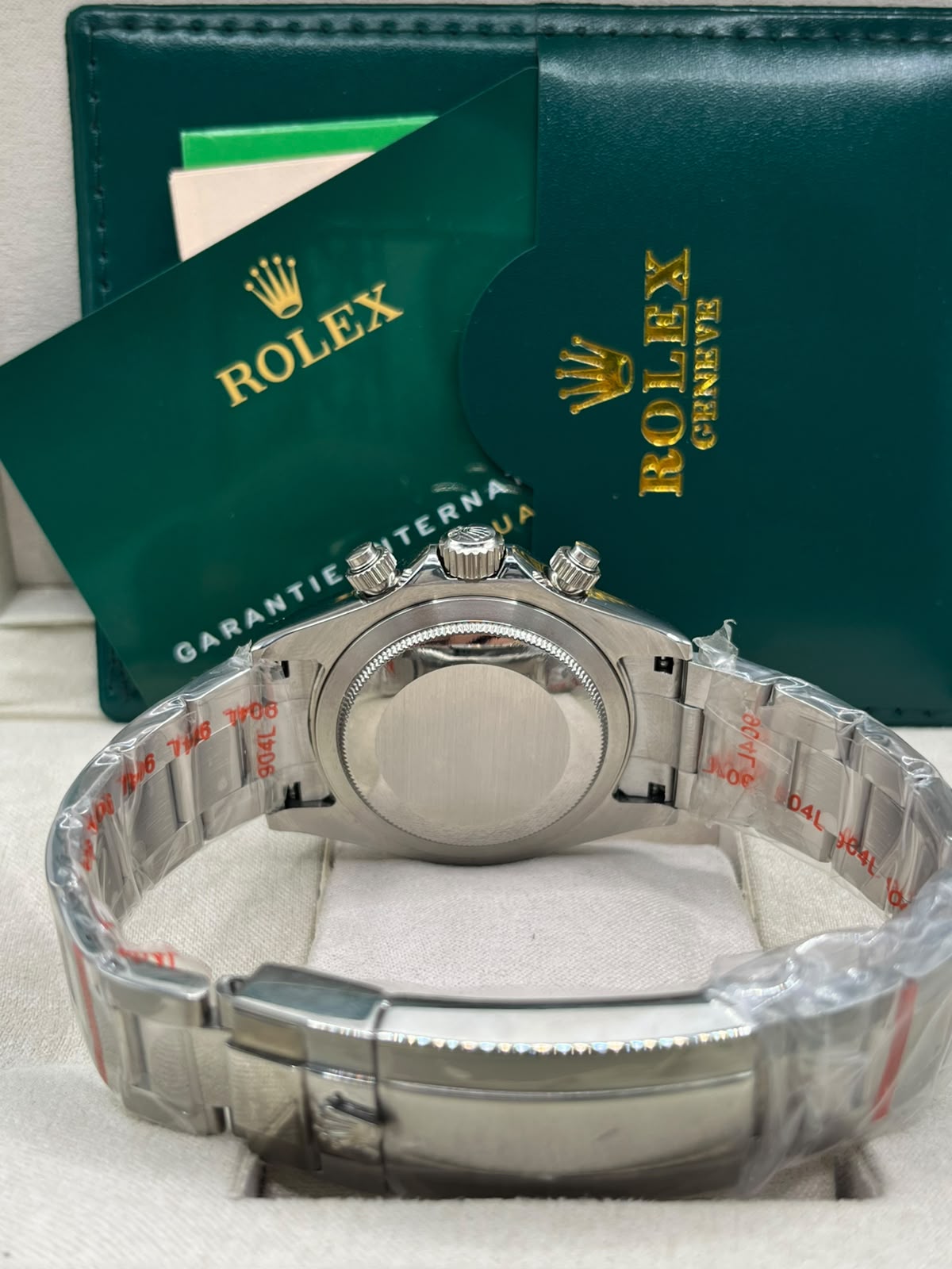 Montre chronographe à cadran bleu glacé