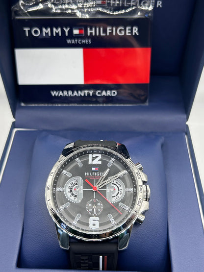 Montre chronographe sport grise