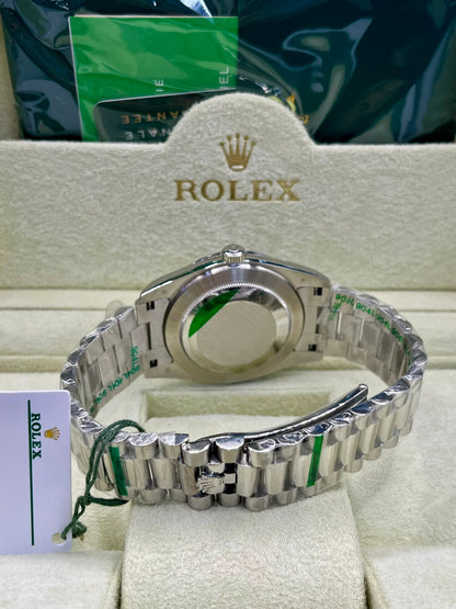 Montre Datejust à cadran gris en acier inoxydable