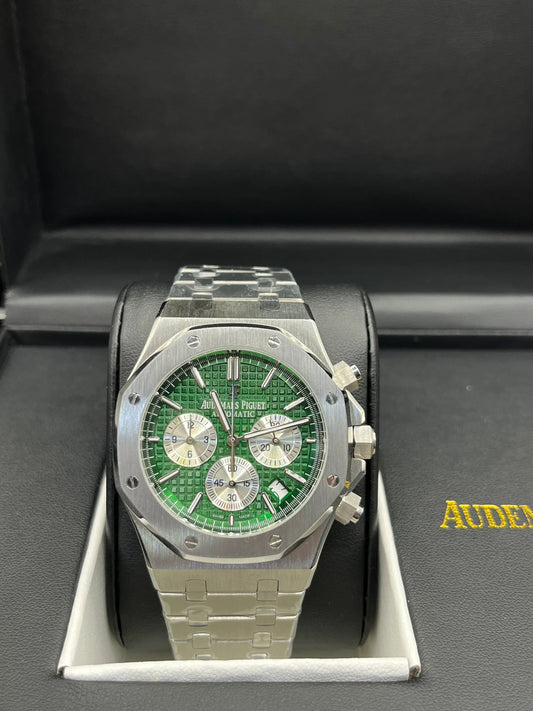 Montre chronographe vert émeraude