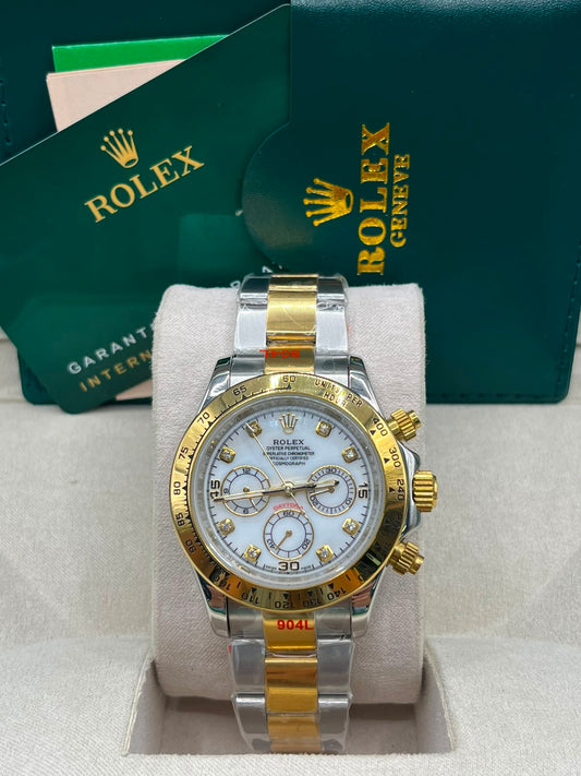Cosmograph Daytona bicolore à cadran blanc