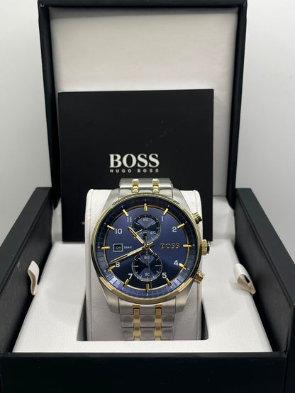 Montre Homme Bleu Nuit & Acier