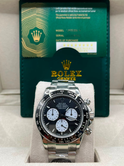 Montre cadran noir et blanc