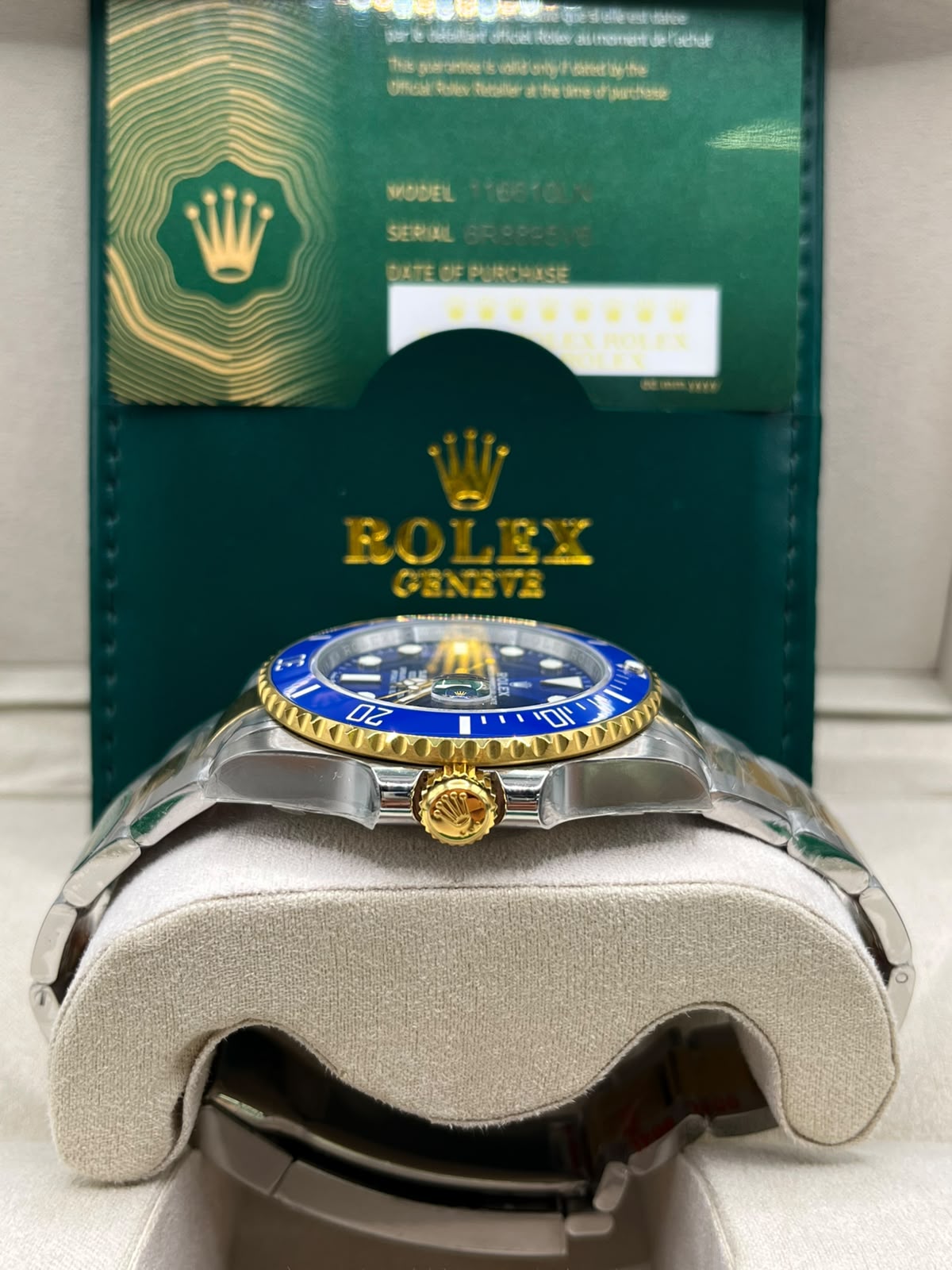Montre Submariner Bluesy bicolore