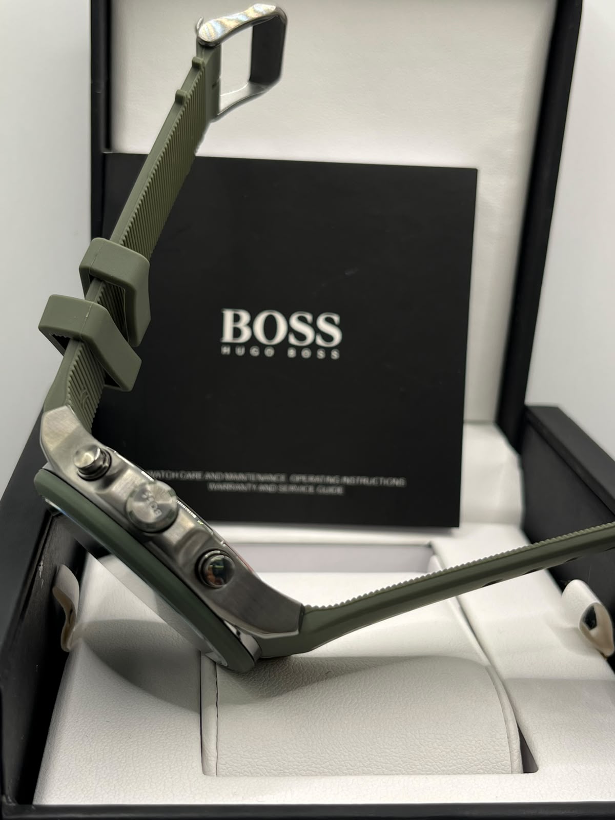 Montre Homme Vert & Noir avec Coffret