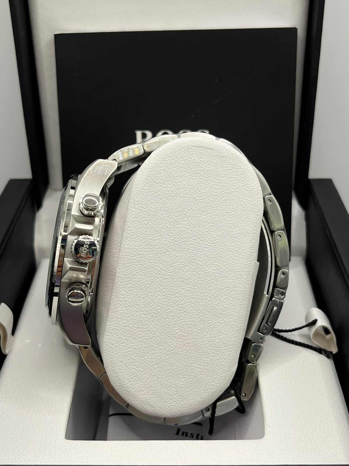 Montre Homme à Cadran Bleu et Bracelet en Acier