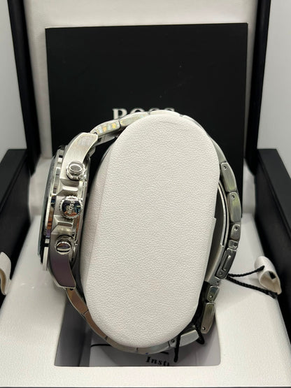 Montre Homme à Cadran Bleu et Bracelet en Acier