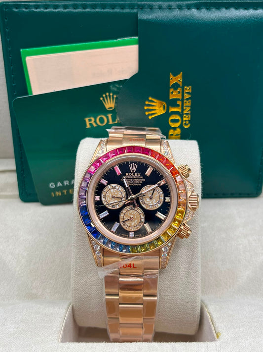 Montre Rainbow Rose — Élégance d’Exception
