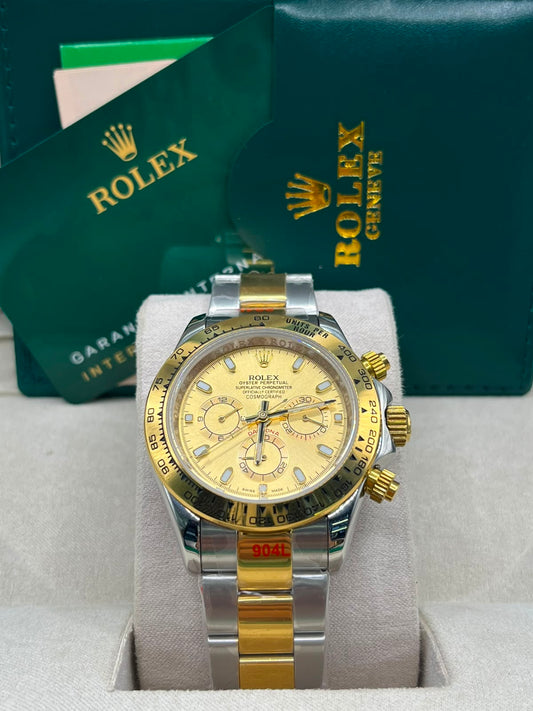 Montre de prestige à cadran doré